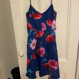 Navy Floral Banana Republic Dress *Size 8*
